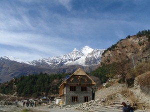 Progress is progressing... a Swiss-style chalet will provide lodging in the near future