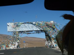 Gyatso La through the windshield...