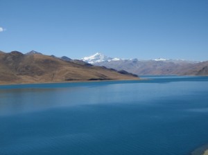 These lakes are sacred and if it weren't for the ice, perfect for sailing!