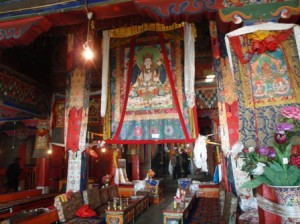 p1140445s For a fee you can take photos inside the Drepung Monastery; it's beautiful.