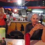 waiting for dinner at the night market