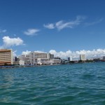 Kota Kinabalu from the ocean