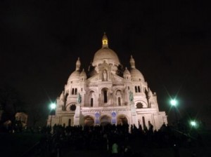 Sacre Coeur at night