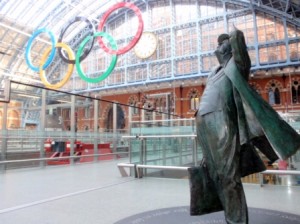 St. Pancras Train Station gearing up for the 2012 Olympics