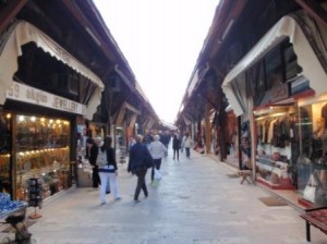 A small bazaar near the Blue Mosque