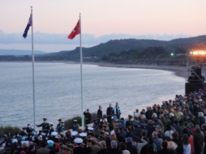 p4250210 Dawn Service - Anzac Cove 2011