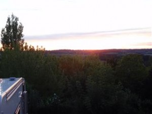 Sunset from the terrace