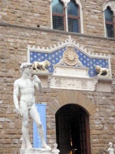 A copy of Michelangelo's David