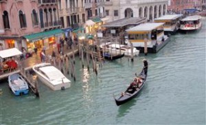 Gondola's on the Grand Canal