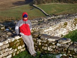 Scott at Hadrians Wall